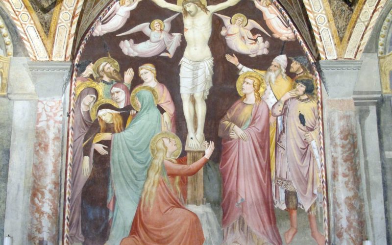 Sala Capitolare di santa Felicita Crocifissione di Niccolò Gerini 1390 ca.